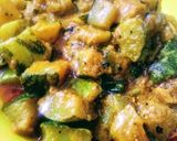 A picture of step 7 of Bhandary wali Kaddu ki sabzi Marwadi chef Pankaj Mathur.