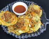 A picture of step 7 of Potato Cabbage Pancakes.