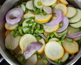 A picture of step 1 of Zucchini fry.