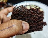 A picture of step 11 of Eggless Wheat flour Dark Chocolate Cake.