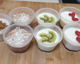 Foto del paso 9 de la receta: Yogurt de kiwi, fresa, galleta, chocolate y vainilla