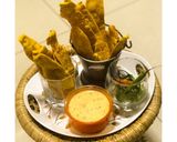 A picture of step 6 of Gujarati: Fafda-Basundi (Mango).