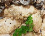 A picture of step 9 of My Buttered Garlic + Lemon Haddock Fillets with Mushroom.