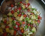A picture of step 4 of Vegetable Dalia.