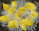 A picture of step 3 of Leftover Poha and Sonth powder Fritters.