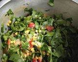 A picture of step 4 of Sai bhaji (Sindhi style dal Palak).