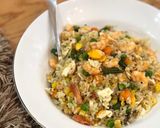 Foto langkah ke 2 dari resep Nasi Goreng Yang Chow Udang Kembung.