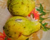 A picture of step 1 of Amrood k pakoray.