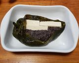 A picture of step 2 of Chiles Rellenos with Beans and Cheese.