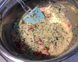 Une image de l'étape 7 de Flan aux tomates, courgette et feta.