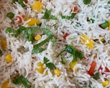 A picture of step 4 of Mixed veg fried rice.