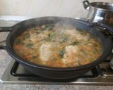 Foto del paso 6 de la receta Potaje de garbanzos con pollo y espinaca