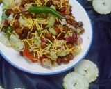 A picture of step 3 of Chana Chaat.