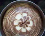 A picture of step 6 of Zebra Chocolate Vanilla Marble Cake.