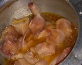 A picture of step 2 of Alo chicken.