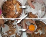 Une image de l'étape 4 de Un Gâteau en farine de riz avec chocolat blanc et marron.