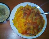 A picture of step 3 of Rice & Sweet potato.