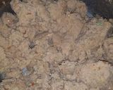 A picture of step 4 of Bachy hoye gosht ky kabab (leftover meat ky kabab).