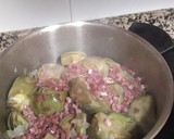 Foto del paso 4 de la receta: Alcachofas con jamón