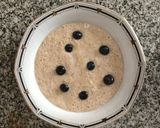 Foto del paso 6 de la receta: Pancake de banana y avena al microondas con arándanos light