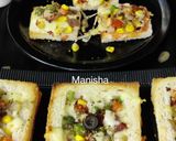 A picture of step 7 of Squizza (Square Bread Pizza).