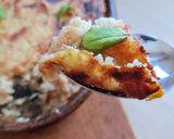 Foto del paso 3 de la receta: Pastel de papa con espelta 🥔 🍅 🌾 (vegetariano)