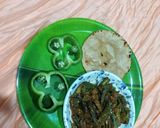 A picture of step 7 of Bhindi capsicum sabji.