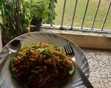 A picture of step 6 of Chinese Egg Hakka noodles.
