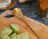 A picture of step 1 of Caipirinha (Brazilian Cocktail).