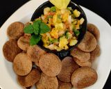 A picture of step 3 of Pineapple salsa.