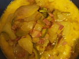 Tortilla de calabacín con bacon