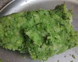 A picture of step 3 of Hariyali tikki.