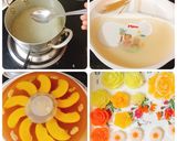 Hình bước làm 4 của món Rau câu đào 8/3