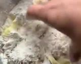 A picture of step 3 of D and Triangle shape Aloo samosa (store and make).