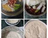 A picture of step 5 of Tiranga Idli.