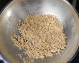 A picture of step 3 of Wheat flour dates laddu.
