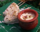A picture of step 1 of Pineapple Flavour Nutty malai Kulfi.