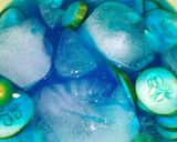 A picture of step 3 of Blue Hawaii Drink.