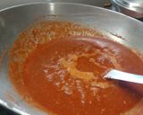 A picture of step 2 of Kathiyavadi bhaji with paratha.