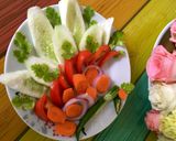 A picture of step 1 of Vegetable Salad.