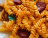 Kolbászos tojásos tészta recept fázis 5 fotója