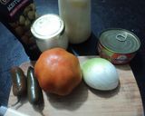 Foto del paso 1 de la receta: Atún para año nuevo a la mexicana con aceitunas las Correa