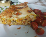 Foto del paso 4 de la receta: Torta de pollo, zanahoria y calabacín