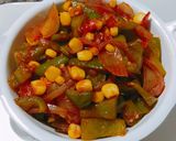 A picture of step 4 of Capsicum Corn 🌽.