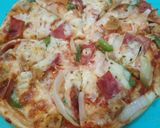 Foto langkah ke 8 dari resep Pizza Oven Empuk Dengan Crust Garing.