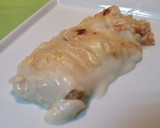 Foto del paso 11 de la receta: Crepes de salmón, langostinos y espinacas
