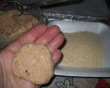 Foto del paso 4 de la receta: Hamburguesas de pollo y avena (sanas para niños)