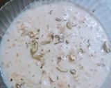 A picture of step 5 of Sagodana and suji kheer.