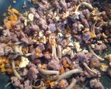 A picture of step 3 of Tagliatelle with Salamella Ragù, Pioppini Mushrooms, and Walnuts.