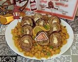 صورة لخطوة 5 من وصفة رولي طبقات بصوص حمص😍